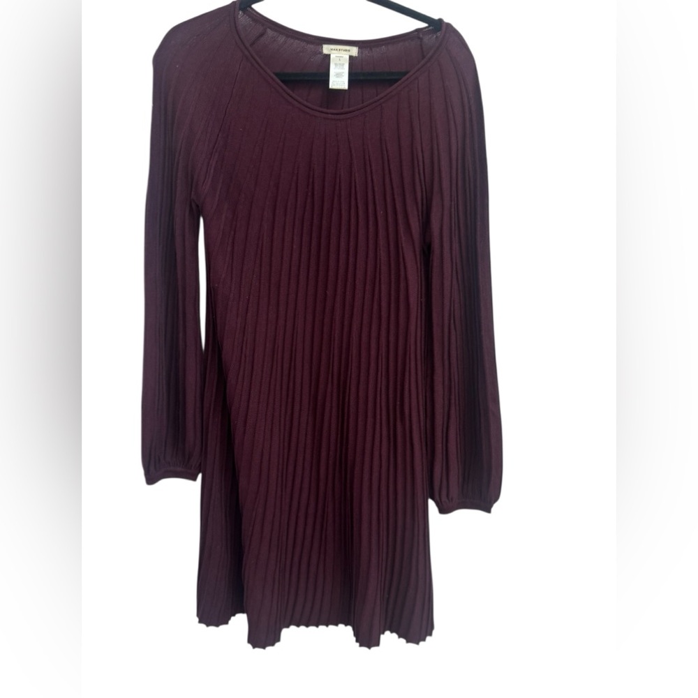 Max Studio Deep Burgundy Knit Dress - NWOT! Never worn. Size L.